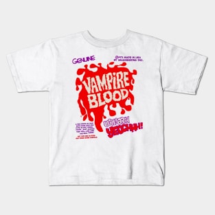 Vintage Genuine Vampire Blood Kids T-Shirt